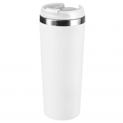 Термокружка KOMO WHITE, белая с белой крышкой