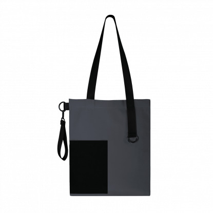 Шоппер Superbag Color, темно-серый с чёрным