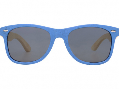 Солнцезащитные очки Sun Ray с бамбуковой оправой, синие