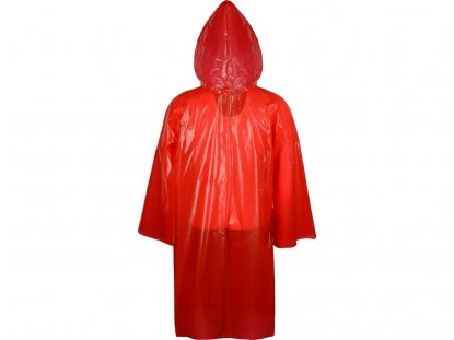 Дождевик Storm, красный, вид сзади