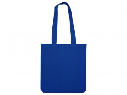 Сумка из плотного хлопка Carryme 220, синяя, вид спереди
