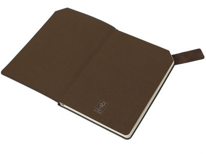 Блокнот А5 с магнитным клапаном в гибкой обложке Chaplin, коричневый