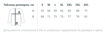 Размерная таблица куртки софтшелл с капюшоном мужской Race Men