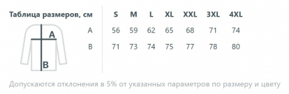 Размерная таблица куртки софтшелл с капюшоном мужской Falcon Men