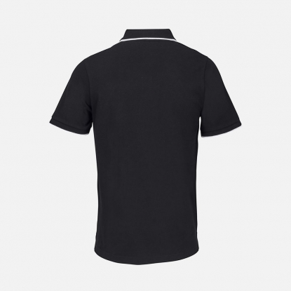 Рубашка поло унисекс Palermo, черная с белым