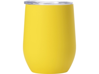Термокружка Vacuum mug C1, soft touch, желтая