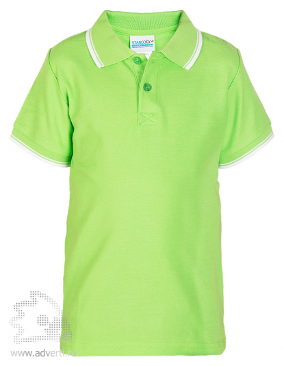 Рубашка поло Stan Trophy Junior, детская, ярко-зелёная
