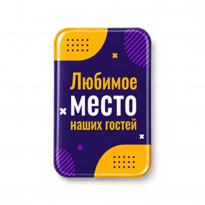 Объемный стикер из эпоксидной смолы на дверь вертикальный, размер M