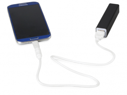 Портативное зарядное устройство Брадуэлл, 2200 mAh, чёрное