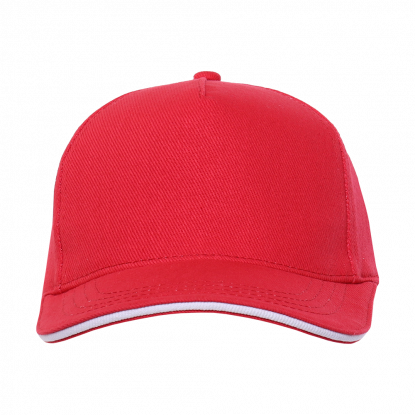Бейсболка с кантом STAN 330, красная