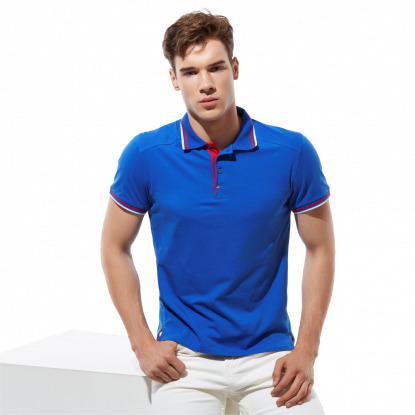 Рубашка поло Stan Salute, унисекс, синяя