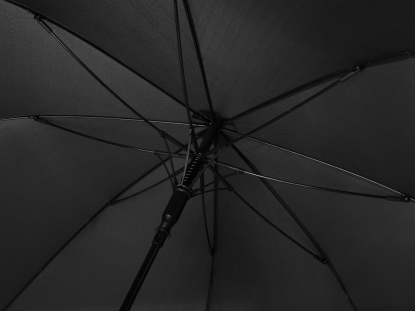 Зонт-трость Lunker с куполом диаметром 135 см, черный, спицы