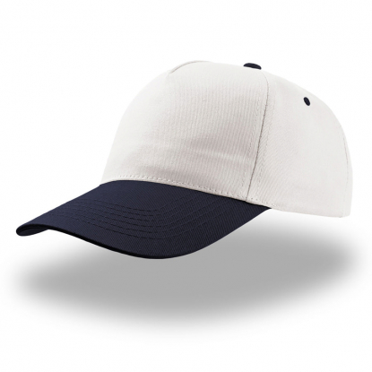 Бейсболка START FIVE, бело-черная