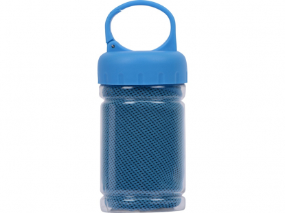 Набор для фитнеса Cross, голубой, полотенце внтури бутылки