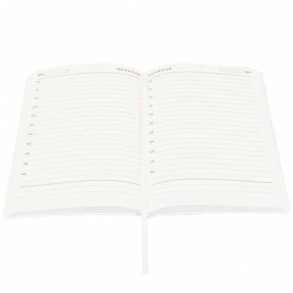 Ежедневник A5 недатированный Dante в мягком переплёте soft-touch, белый