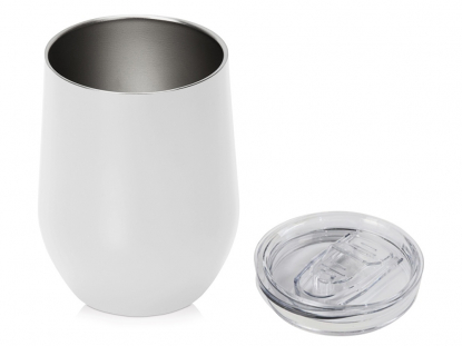 Вакуумная термокружка Sense в крафтовой упаковке, белая