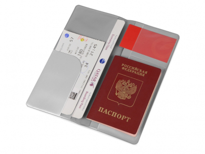 Дорожный органайзер Voyage 2.0, серебристый, открытый