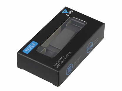 Флешка 64 ГБ USB Type-C и USB 3.0 Тесла