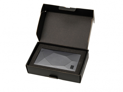 Портативное зарядное устройство Geo, 4000 mah, темно-серое, в коробке