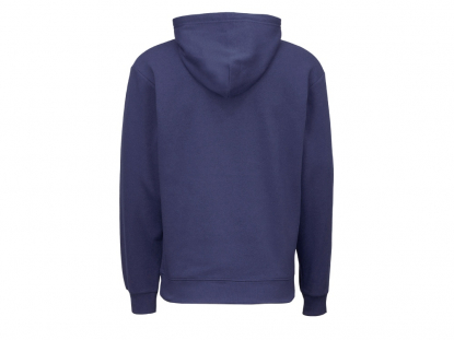 Толстовка с капюшоном Lisbon, унисекс, темно-синяя, S