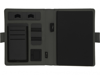 Органайзер с беспроводной зарядкой Powernote, 5000 mAh, черный