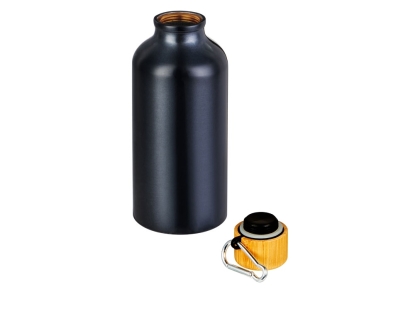 Бутылка Hip S Bamboo с карабином, мокрый асфальт