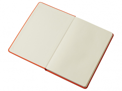 Блокнот в твердой обложке A5 Виспи в клетку, оранжевый