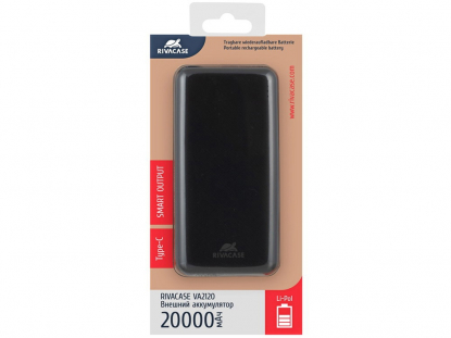 Внешний аккумулятор VA2120, 20000 mAh