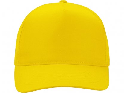 Бейсболка Poly 120, ярко-желтая