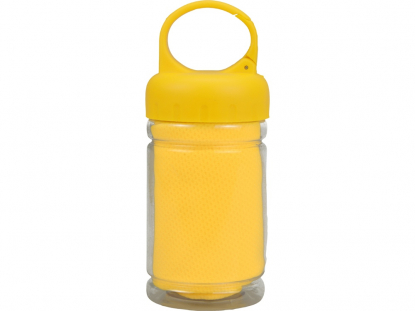 Набор для фитнеса Cross, желтый, полотенце внтури бутылки