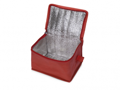 Сумка-холодильник Reviver из нетканого переработанного материала RPET, красная