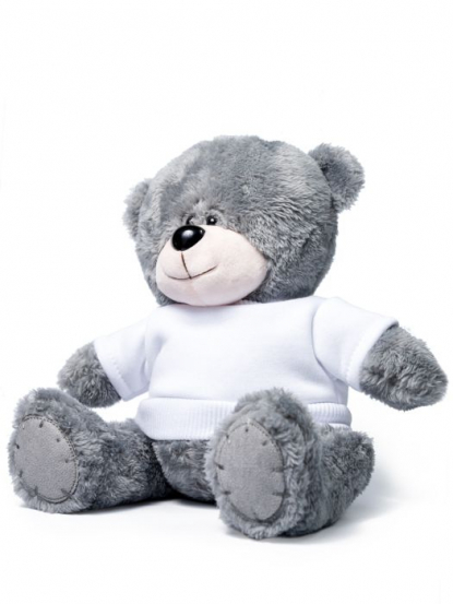 Мишка серый Ted в свитшоте, белый