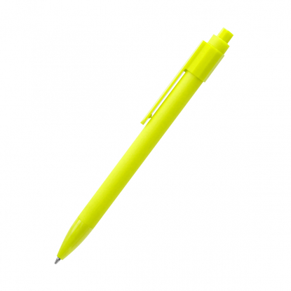 Ручша шариковая Pit Soft, жёлтая, вид сбоку