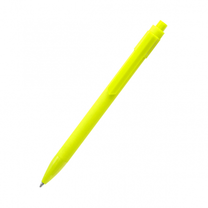 Ручша шариковая Pit Soft, жёлтая, вид спереди