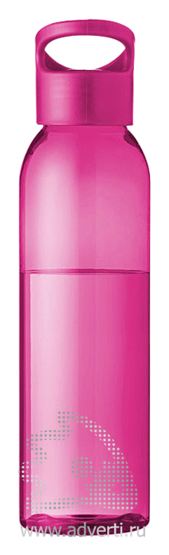 Бутылка для питья Sky, розовая, вид спереди