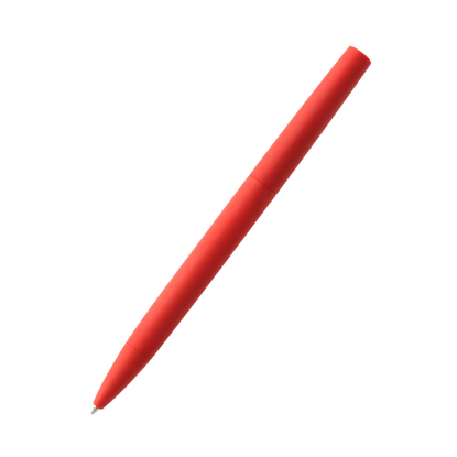 Ручка шариковая Mira Soft, красная, оборотная сторона