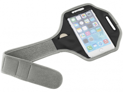 Наручный чехол для смартфонов Gofax, светло-серый, в открытом виде