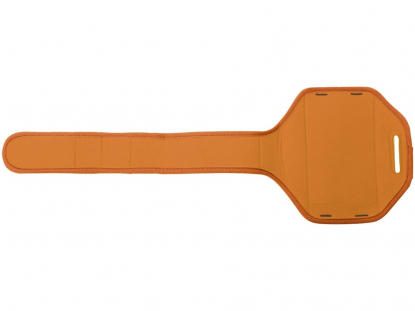 Наручный чехол для смартфонов Gofax, оранжевый, в открытом виде сзади