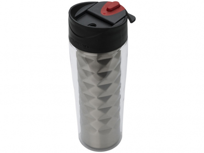 Термобутылка Traverse 2 в 1, серебристая