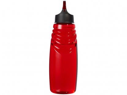 Спортивная бутылка Amazon с карабином, красная, вид сбоку