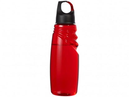 Спортивная бутылка Amazon с карабином, красная, вид спереди