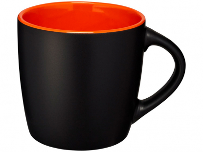 Чашка Riviera, чёрная с оранжевым