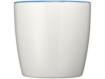 Чашка Aztec, белая с синим, вид напротив ручки