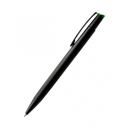 Шариковая ручка Grave, зелёная, вид сбоку