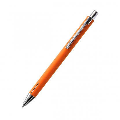 Шариковая ручка Elegant Soft, оранжевая, вид спереди