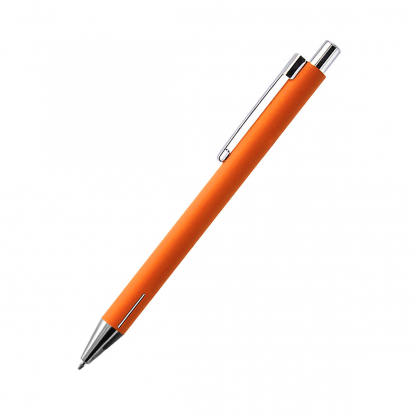 Шариковая ручка Elegant Soft, оранжевая, вид сбоку