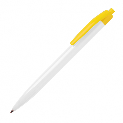 Шариковая ручка N8 Neo Pen, белая с жёлтым