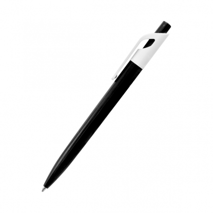 Ручка шариковая Bremen, чёрная, вид сбоку