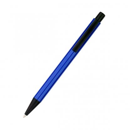 Ручка Deli, синяя, вид спереди