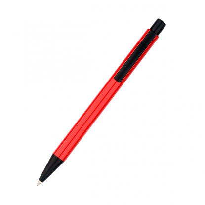 Ручка Deli, красная, вид спереди